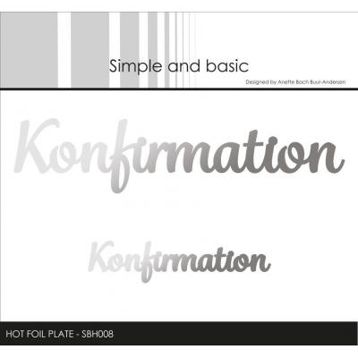 Simple and Basic Hot Foil Plates - Konfirmation